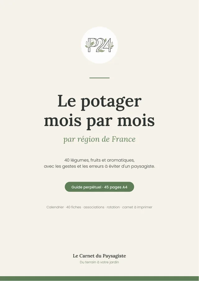 Couverture du guide Le potager mois par mois par région de France